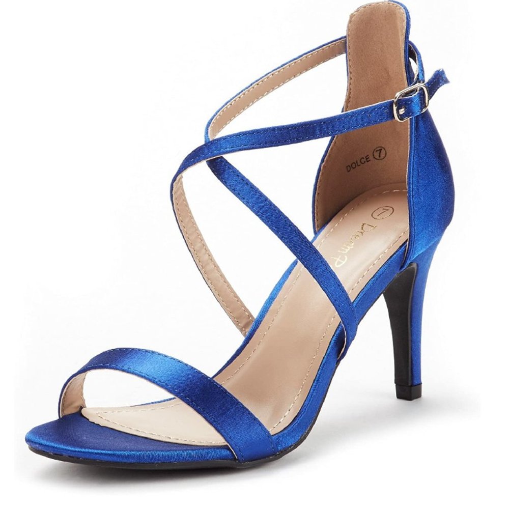 DREAM PAIRS Women's Dolce Fashion Stilettos Open Toe Pump Heel Sandals